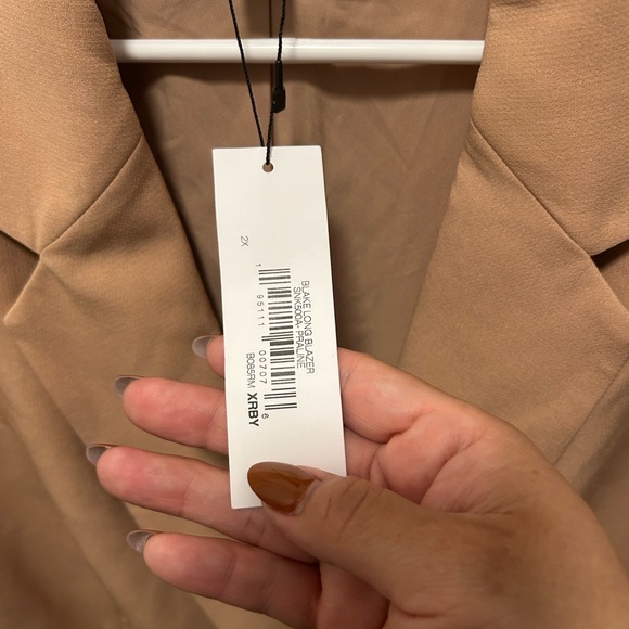 Women's Tan Blazer color: Praline - Picture 10 of 13